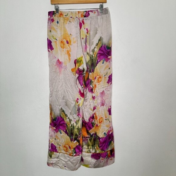 APO3 Floral Silky Flowy Leg Pants Size 44 (US size L) - Picture 4 of 6